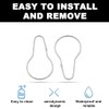 LEBQ 40 Pack Shower Curtain Ring Hanging Hooks for Sorting