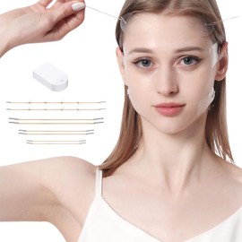 QOMJUFA 20 stickers + 8 rope face tape, V-shape instant invisible face, neck and eye lift, make-up tools for face