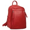Samantha Look Women's Genuine Leather Backpack | | 019574, red