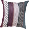 Joop! Mako Satin Bed Linen Cornflower Stripes, Deep Wine, 40x80