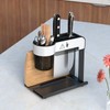 CozyBlock Black Stainless Steel Utensil & Cutlery Rack, Kitchen Compact
