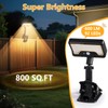 Clip On Solar Lights Outdoor with Motion Sensor, 360°Rotatable &