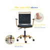 CAROCC Lux Modern Black Office Chair Gold Office Chair Desk