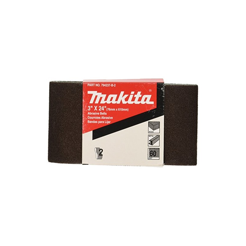 Makita 794237-D-2#100 Sanding Belt, 3-Inch by 24-Inch, 2-Pack