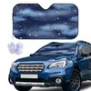 Jnomin Stars and Clouds Windshield Sun Shade for Car -