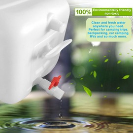 Thickened Fresh Water Tank -Water Tank Kit & Plumbing Solution for RV Concessions - Made from high Impact Plastic Material -Large Capacity and Non-pressurized White 75L