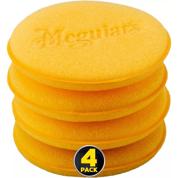 Meguiar'S 4" Foam Applicator Pads, 4 Count - Ultra-Soft Hand