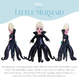 FRANCO Disney's The Little Mermaid Live Action Movie Ursula Bedding Super Soft Plush Cuddle Pillow Buddy, (Official Licensed Disney Product)