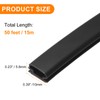 HARFINGTON Rubber Weather Stripping Door Seal Strip, 50 Feet D-Shaped