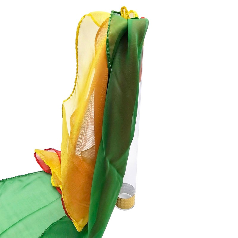 sumrica Magic 4 Pieces Crystal Tube with Silk/Silk Blow-Magic Trick