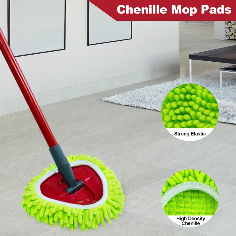 NEWE Spin Mop Heads Replacements 3 Pack Compatible with O-Cedar