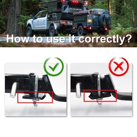 Tensor de enganche recubierto de goma para enganches de remolque de 1.25 pulgadas y 2 pulgadas, anti sonajero para un paseo silencioso sin tambaleo por Everything Automobiles