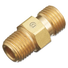 Western Enterprises 32 Regulator Outlet Bushings, 200 PSIG, Brass, B-Size, 1/4" (NPT), Oxygen, Male/male Connection, 0.5 Length, B-Size