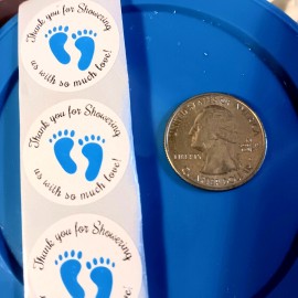 Baby Shower Decorations 50 Stickers Blue Baby Shower Boy Favors Decorations