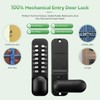 ANNFUZ 100% Mechanical Keyless Door Locks with Keypad Door Knob,