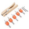 6PCS Set Countersink Drill Bit Set Multifunctional Adjustable Tapered Drill