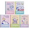 Sunstar Stationery S2637618 Snoopy Campus Notebook, Dot, A-Ruled, 5 Books