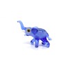Sansukjai Elephant Tiny Micro Figurines Hand Blown Glass Art Animals