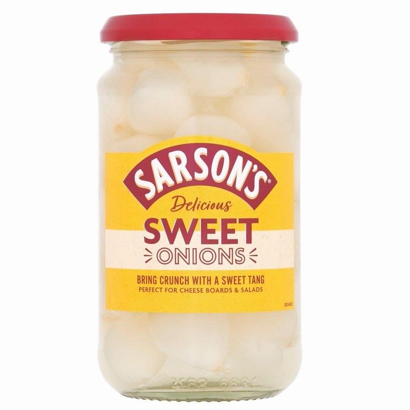 Sarson's Sweet & Mild Silverskin Onions 460g (Pack of 1)