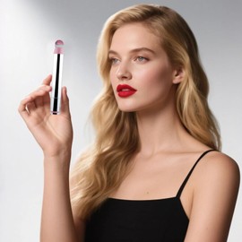 Blush, gloss líquido para labios y rubor de alto brillo, fórmula de alto pigmento, con escualano, brillo natural, 0.14 FL OZ, aplicador giratorio y de presión, punta suave de esponja