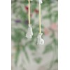 Easter Pendant White Rabbit Standing