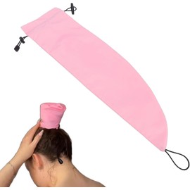 HURRISE Gorro de ducha Crown Washing Ponytail, gorro Crown Wash Cap, gorro de baño reutilizable e impermeable para el cabello, ideal para piscina,viajes,ducha