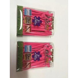 Champ Fly Tees, 3 1/4" Pink Tees (2-PACK SPECIAL), NEW, (25 tees per pack)