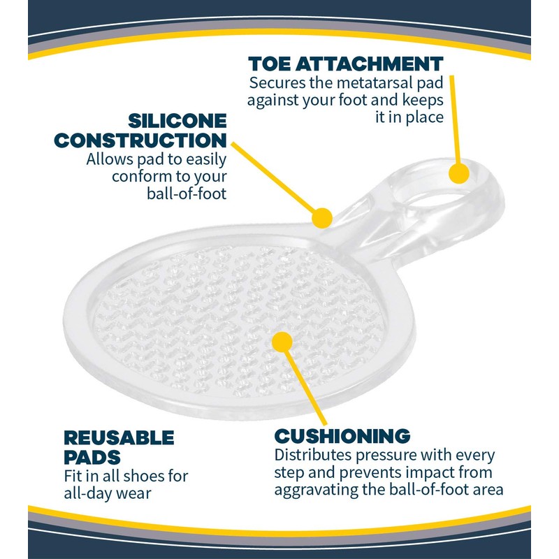 Dr. Scholl's White Reusable Metatarsal Inserts