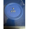 0.80ct 14K yellow gold stud earring mounting setting push back