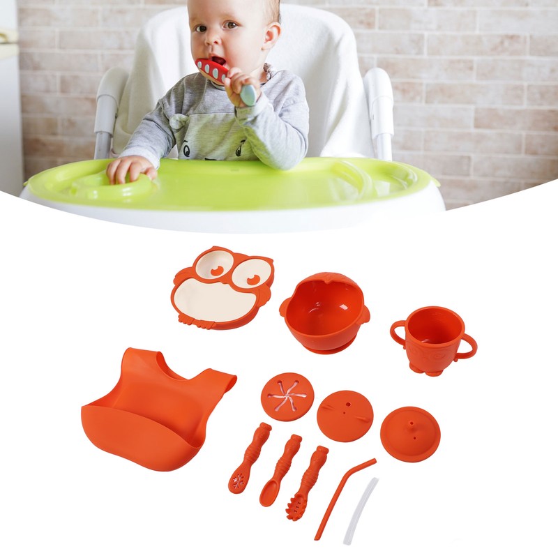 Baby Led Weaning Supplies Owl Shape Teether Safety Strong Suction