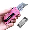 Caressolove Automatic Utility Knife, Premium Pink Retractable Box Cutter, Cute