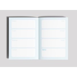 Sixstore A6 Undated Boys Top Secret Diary with Ribbon Divider, Padlock and Key, 15 x 11cm, Kids Notebook for Boys, Spacecraft