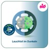 NIP Cherry Round Dummy Night 0-6 Months, Luminous Dummy, from