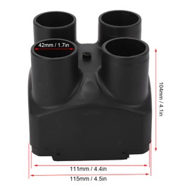 Outlet Vent Cover, 42mm 4 Outlet Exhaust Pipe Air Diesel Parking Heater Vent Outlet Cover Parts for Heater 2kw