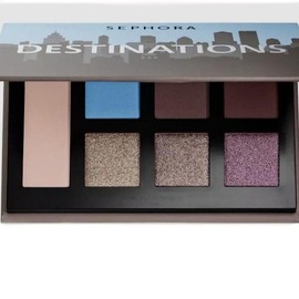 Sephora Collection Destinations Eyeshadow Palette - Limited Edition with Matte, Shimmer, and Metallic Shades, Includes Large Mirror