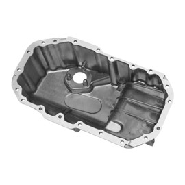 Motoforti No.03C103603S Engine Oil Pan Oil Pan Sump Transmission Oil Pan for Volkswagen Golf 2003-2008 Aluminum Silver Tone