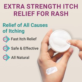 Anti-Itch Cream, Extra Strength Anti-Itch Ointment, Relieves Rashes and Itching Caused by Insect Bites, Sunburns, Pet Hair, Dust Contact Allergies, and Poison Ivy, Poison Oak, and Poison Sumac 3.53OZ