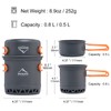 Widesea Camping Cookware Outdoor Pot Pan Cooking Equipment Heat Exchange