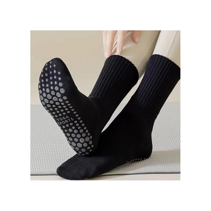 16par Calcetines Yoga Calcetas Antiderrapantes Pilates Mujer