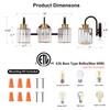 ALAISLYC ORB Bathroom Light Fixtures with K9 Crystal Lampshade Bathroom