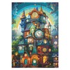 Clock House Puzzles for Adults 1000 Pieces, Impossible Magic Forest