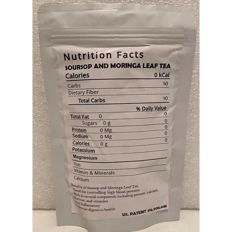 Soursop & Moringa Leaves Tea – 30 Bags | 100%