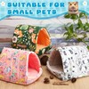 Cinnvoice 4 Pcs Guinea Pig Hideout, Guinea Pig Bed Tunnel,