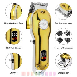 Kemei 1986 Professiona Hair Clipper Trimmer Barber Cordless shaver Cutting Metal
