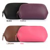 LONDO Genuine Leather Makeup Bag Cosmetic Pouch Travel Organizer Toiletry
