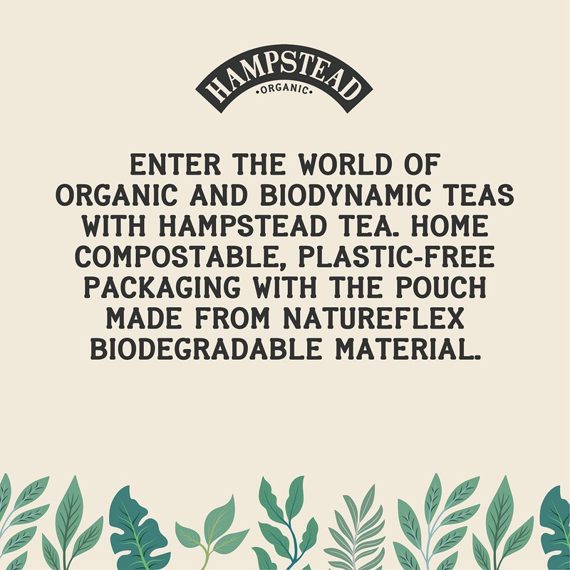 Hampstead Organic English Breakfast Loose Tea Pouch 100 g (Pack