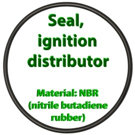AERZETIX - C66229 - Gasket, ignition distributor 65 x 70 x 2.5 mm - NBR (nitrile rubber) - compatible with Opel, Vauxhall 12 12 578, 01972943 - mechanical