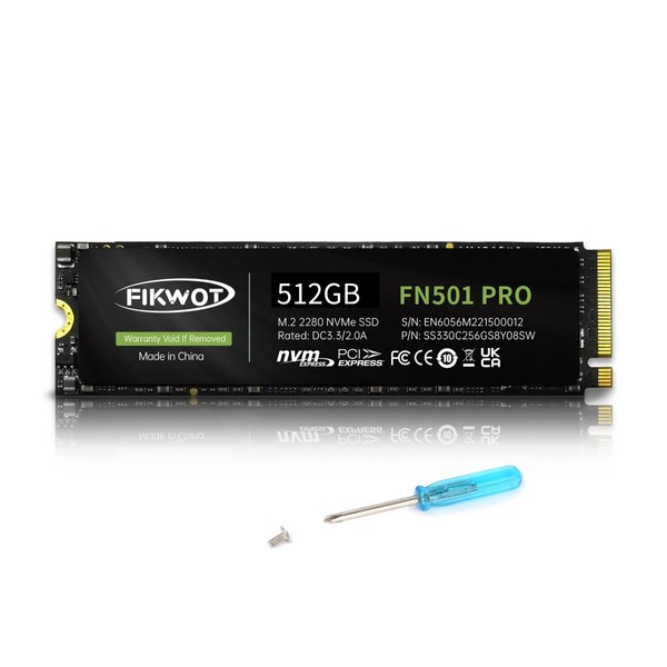 Fikwot FN501 Pro NVMe SSD 512GB M.2 2280 Up to