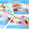 12 Pieces Paper Quilling Tools, 4 Colors Slotted Kit Rolling