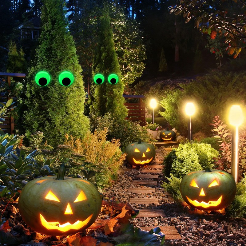4 Pack Glow in The Dark Giant Googly Eyes, 6
